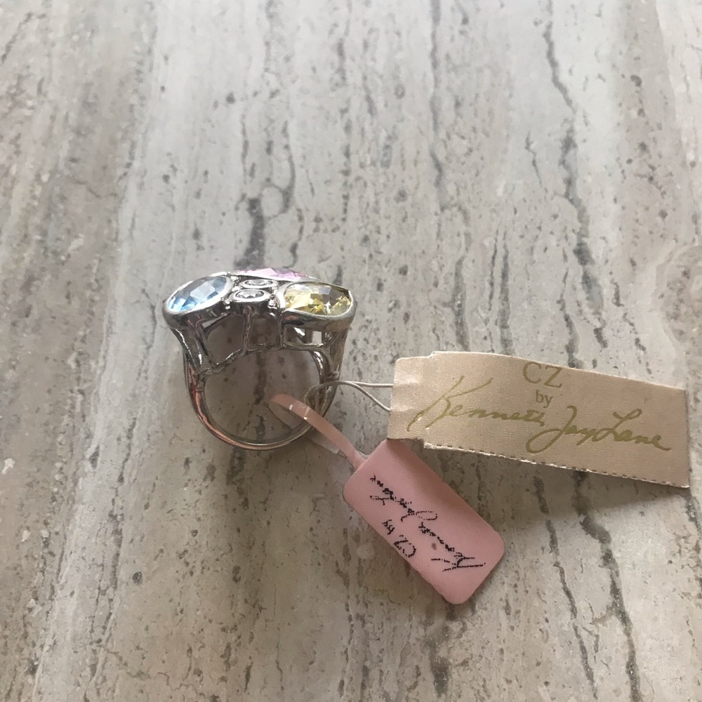 Multi Colored stone ring - Picture 2 of 3